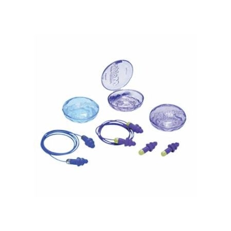 Moldex Rockets Reusable Earplugs, TPE, Purple, Cloth Cord, 50PK 507-6420