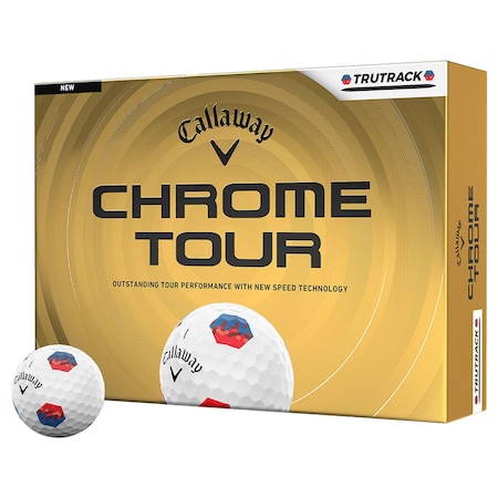 Callaway Chrome Tour TruTrack 26 Blue/Red Golf Balls, 12PK 113584
