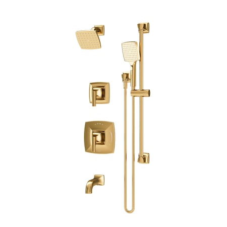 Symmons Oak HydroMersion Double Handle Tub and Shower Trim Kit with Hand Spray (Valve Not Included) 5696BBZ15TRM