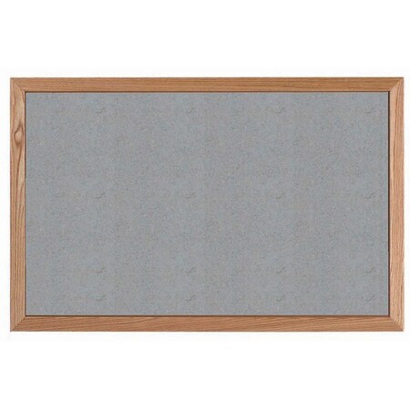 Aarco VIC Cork Bulletin Board w/ a Red Oak Frame w/ a Clear Lacquer Finish, Potato Skin 24''Hx36''W OW2436182