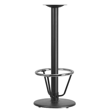 Flash Furniture Beverly 18'' Round Restaurant Table Base with 3'' Dia. Bar Height Column and Foot Ring XU-TR18-BAR-3CFR-GG