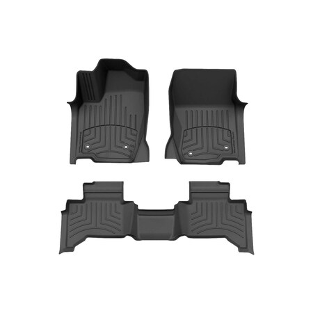Weathertech Black, Front and Rear FloorLiner HP 441874-1-3IM