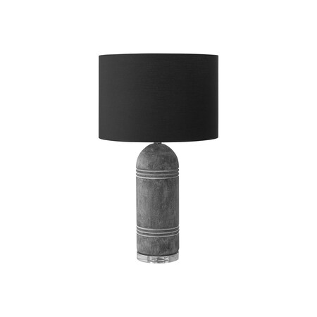 Monarch Specialties Lighting, 28"h, Table Lamp, Grey Resin, Black Shade, Contemporary, Modern I 9914