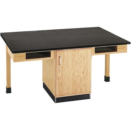 Diversified Spaces Cupbrd Tble, 4 Station, Epoxy Tp, Bk Storge , 66" W 30" H,  C2306K