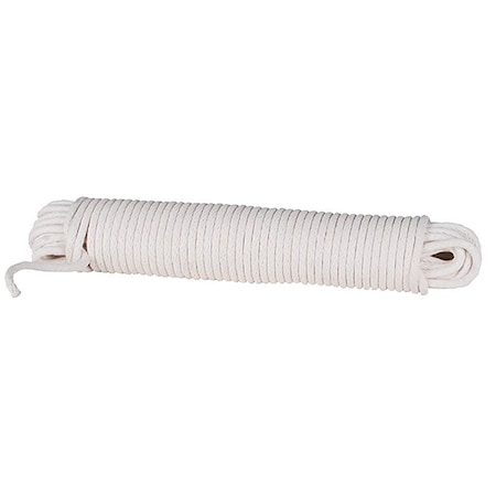 Baron Cord, 3/8 in Dia, 100 ft L, No 12, 48 lb Working Load, Cotton/Poly, Cream 26201