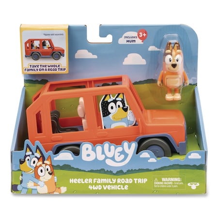 Disney Series 11: Heeler Family Road Trip 4WD Vehicle, Ages 3 and Up, 2 Pieces 17661-4