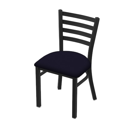 Holland Bar Stool Co 400 Jackie 18" Chair with Black Wrinkle Finish and Canter Twilight Seat 40018BW002