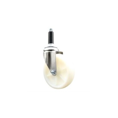 Service Caster 5 Inch 316SS Nylon Wheel Swivel 3/4 Inch Expanding Stem Caster SCC-SS316EX20S514-NYS-34