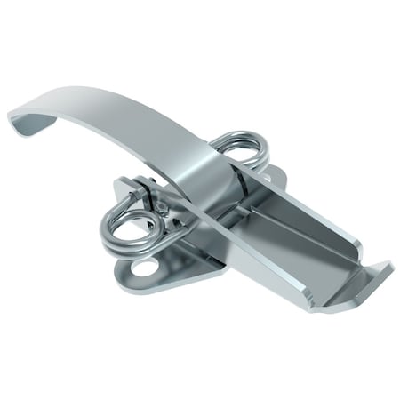 Southco Draw Latch, No Restriction, Medium size blade, Steel, Zinc Plate, Bright chromate V2-0068-07