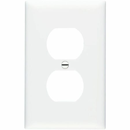 Legrand Wall Plate, Duplex Outlet, White, Nylon TPJ8W