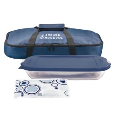 Anchor Hocking EMBRACE BAKE & TAKE TOTE SET 13228L20