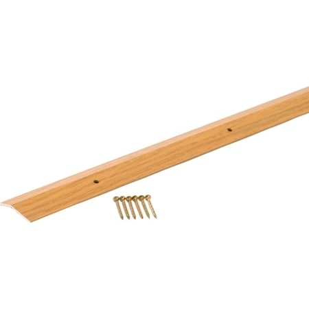 M-D Building Products Carpet Trim, 36 in L, 138 in W, Aluminum, Oak 40120