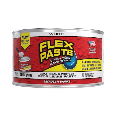 Flex Paste Rubbr Wht 1Lb PFSWHTR16