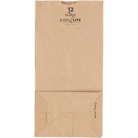 Zoro Select Grocery Bag Flat Bottom 12 lb Brown, Pk500 18412