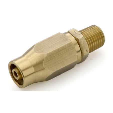 Blubird Fast Fix - 3/8" Air Hose Assembly Repair Fitting - w/ 1/4" MNPT Fixed FFFX38