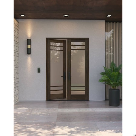 Doornmore G10502, 66.5" x 98" ( 2x32" Door) Right Hand, Mahogany SDL 5 Lite Exterior Door G10502-SW-3296_2_RI