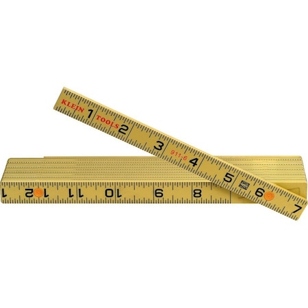 Klein Tools Fiberglass Folding Rule, Outside Reading 911-6