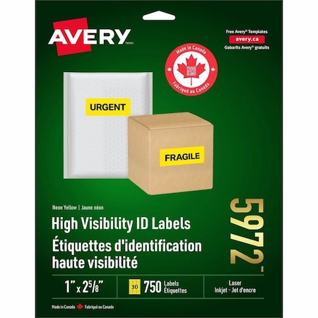 Avery Neon Address Labels, PK750 05972