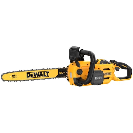 Dewalt 18 in L Cordless Battery-Powered Chainsaw Kit, 2.85 hp, 60 V, 3.0 Ah, Battery Included DCCS672X1