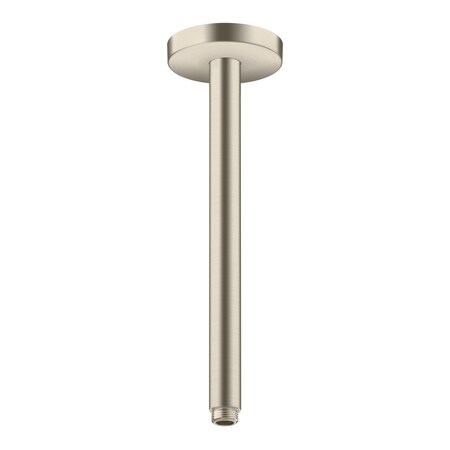 Axor ShowerSolutions Extension Pipe for Ceiling Mount, 12" in Brushed Nickel 26433821