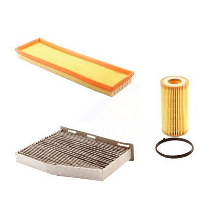 Pur 1x Air + 1x Cabin + 1x Engine Cartridge Oil Filter 3 Total Kit For Volkswagen Jetta KFM-100458