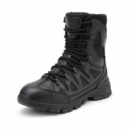Handpoint Mens 8 in Military Tactical Boots-Slip Resistant Combat Work Boots with YKK Side Zipper, 7.5 AMY1002D-7.5