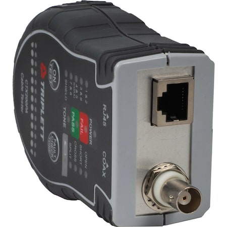 Triplett Network Cable Tester, 9"H x 7"W x 1-3/4"D CTX200PA