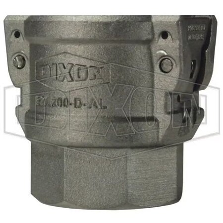Dixon EZLink Type D Armless Cam and Groove Coupler with Buna-N Gasket, 4 in Nominal, Aluminum, Domestic EZL400-D-AL