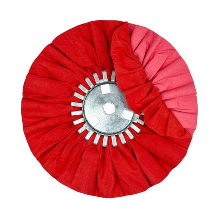 Combination Airway Buffing Wheels 10 Inch RedPink Removable Center Plate