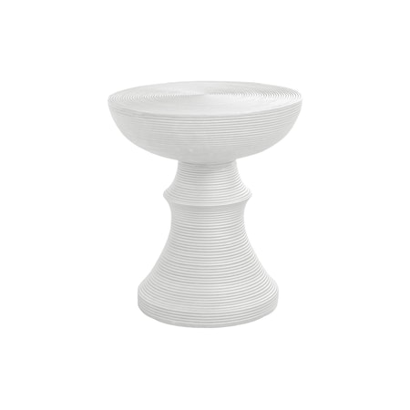 Monarch Specialties Accent Table 25"h, Indoor or Outdoor, Side Table, Nightstand, Round, White, Contemporary I 4145