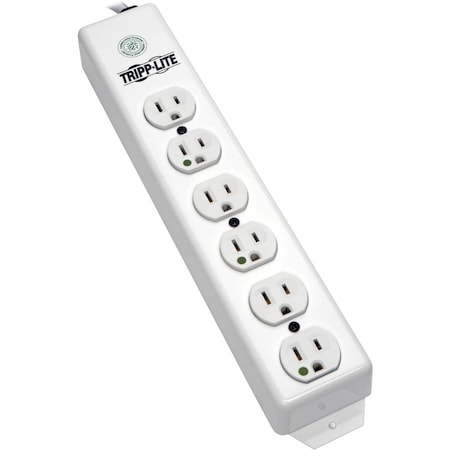 Eaton Tripp Lite Series Safe-IT UL 1363 Medical-Grade Power Strip, 6x Hospital-Grade Outlets,  PS-615-HG