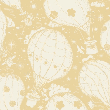 York Wallcoverings Ballongerna Yellow Wallpaper MB29002