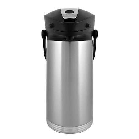 Service Ideas Ergoserv Airpot, Stainless Vacuum Insulation, 3.0 Liter, Brushed 10-00189-000
