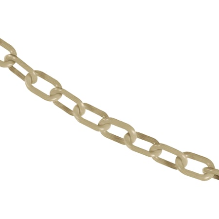 Mr. Chain 1" x 50' Army Tan Plastic Safety Chain 10055-50