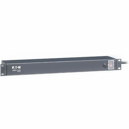 Tripp Lite Power Strip, Surge, 5-15R, 5-15P, 15 ft., Black RS-0615-R