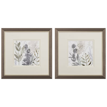 Homeroots Set Of Two Shadow Woods Bronze Framed Wall Art, 2PK 472005