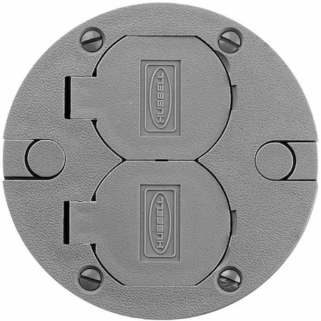 Hubbell Wiring Device-Kellems Replacement Cover For For Hubbell Box Gr PFBRCGYA