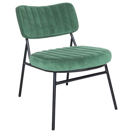 Leisuremod Marilane Velvet Accent Chair with Metal Frame, Turquoise MA29BU