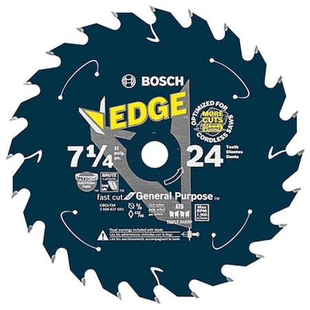 Bosch Tooth Edge Cordless Circular Saw Blade CBCL724