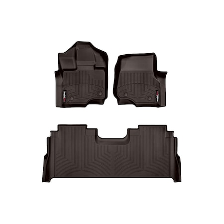 Weathertech Cocoa, Front and Rear Floorliners 47697-1-6