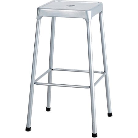 Safco Stool, No Backrest, 29", Color: Silver 6606SL