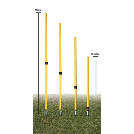 Perfectpitch Adjustable Agility Pole Set - Set of 4 PE1700172