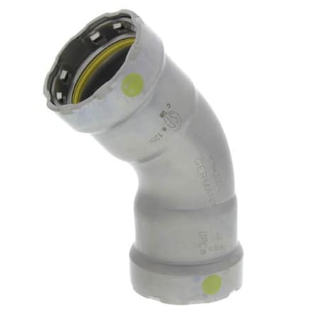 Viega MegaPressG 45 elbow P1 1 P2 1 carbon steel zinc-nickel coating 25241