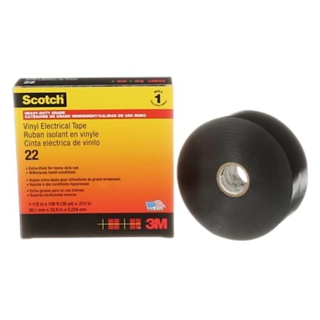 3M Scotch Vinyl Electrical Tape 22, 12PK 7000031345