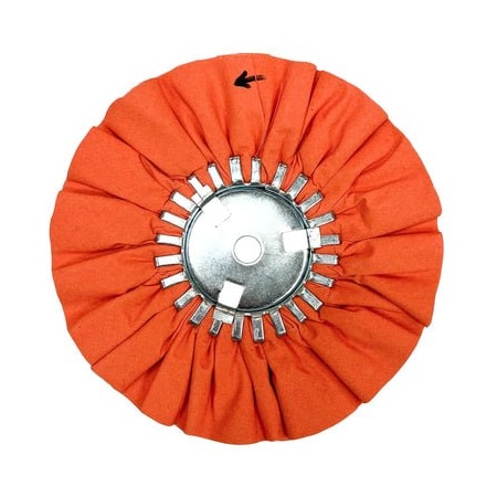 Renegade Products Usa Airway Buffing Wheels, 9 Inch, Orange, 5/8" Center Plate FAW9X3X5/8N2-16P86OT