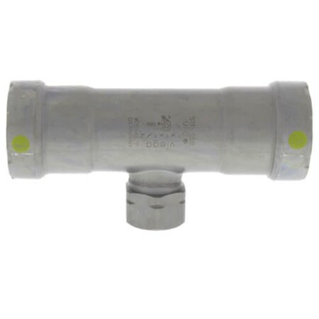 Escenografia 1 x 1 x 0.5 in. Steel Tee MegaPressG, Press x Press x FPT Fitting, Black ES2934429