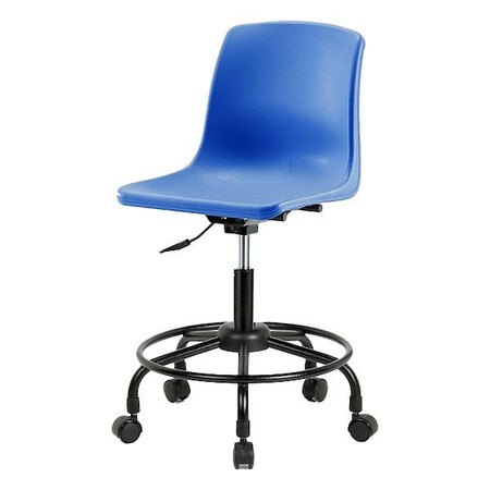 Blue Ridge Ergonomics Blue Polypropylene Shell Chair SDHCH-RT-NBC-BLU