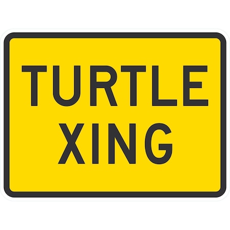 Lyle Turtle Xing, 24x18, Engineer Grade, Yellow G-11922-EG_24x18