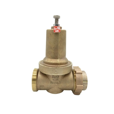 Wilkins 1-1/4in 500XL3 PRV 60-125 PSI Single Union Fem X Fem NPT Tap for Gauge Lead Free 114-500XL3HR