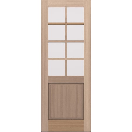 Doornmore G5008, 37.75" x 98" ( 36" Door) Right Hand, Mahogany SDL 8 Lite, 1/2 Lite Exterior Door G5008-SW-3696_1_RI